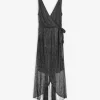 Kleid - Lurex - silberfarben