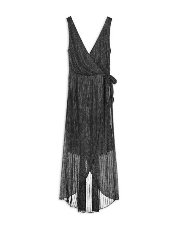 Kleid - Lurex - silberfarben