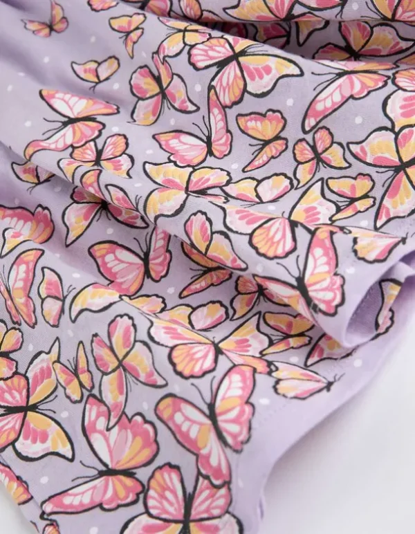 Kleid - Print - lila