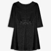 Kleid - Samt - schwarz