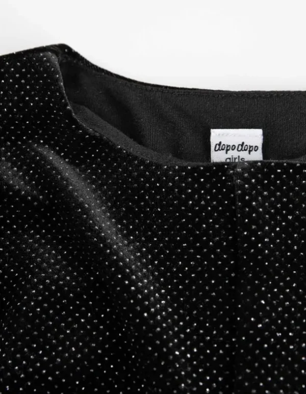 Kleid - Samt - schwarz
