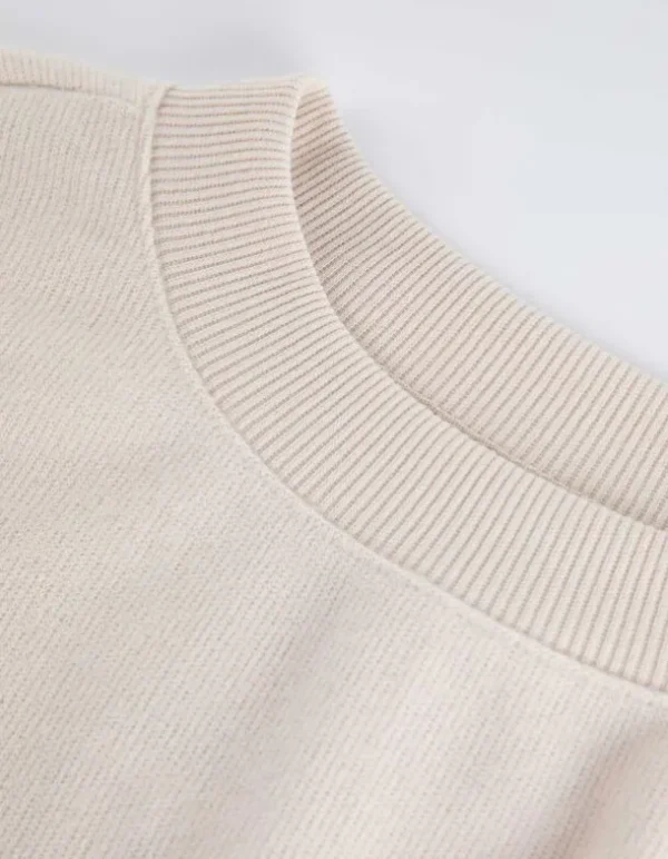 Kleid - Tunnelzug auf Taillenhöhe - beige