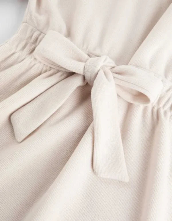 Kleid - Tunnelzug auf Taillenhöhe - beige