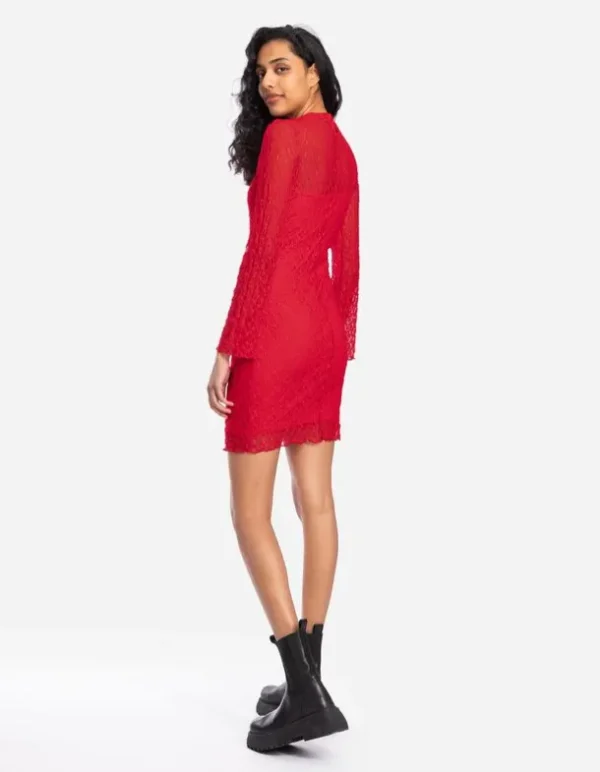 Kleid - Unterkleid - rot