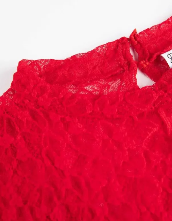 Kleid - Unterkleid - rot