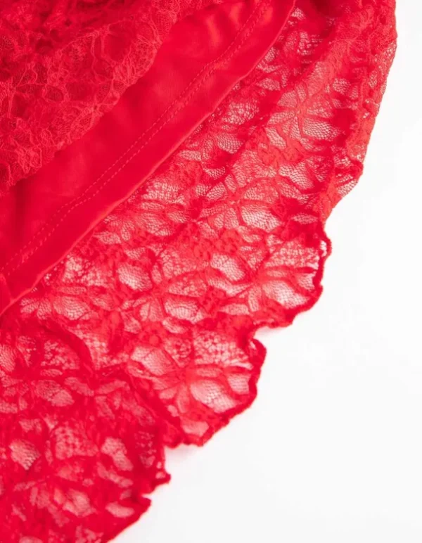 Kleid - Unterkleid - rot