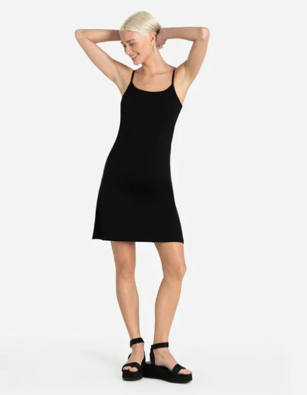 Kleid in A-Linie - Spaghettiträger