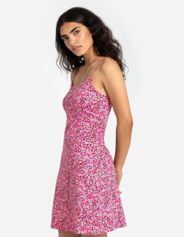 Kleid in A-Linie - Spaghettiträger