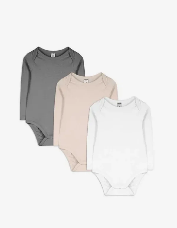 Langarmbody - 3er-Pack