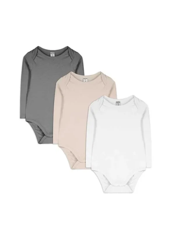 Langarmbody - 3er-Pack