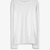 Langarmshirt - Basic - weiß