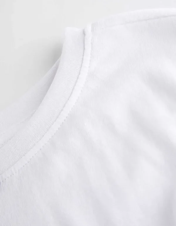Langarmshirt - Baumwolle - weiß