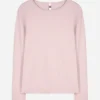 Langarmshirt - Baumwoll-Mix - rosa