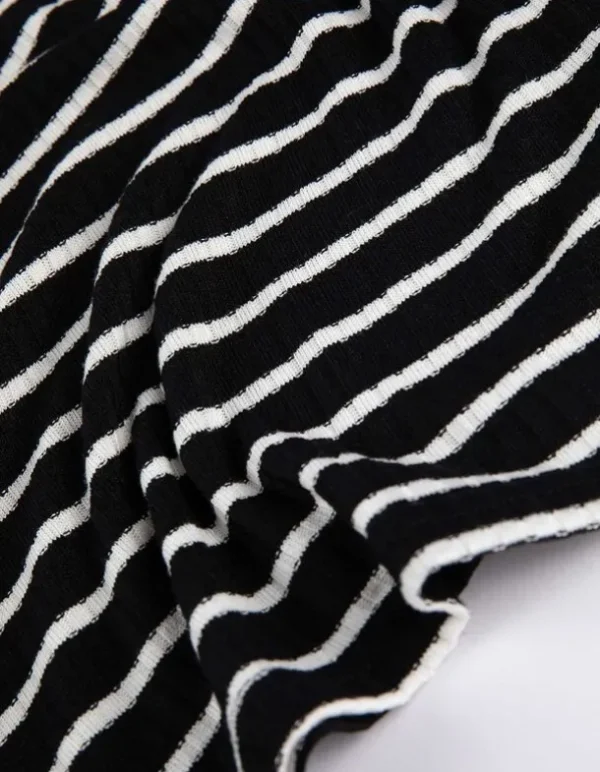 Langarmshirt - Carmen-Ausschnitt - schwarz
