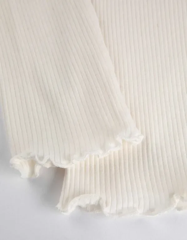 Langarmshirt - Cut-Outs - weiß