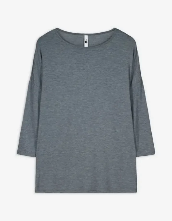 Langarmshirt - Dreiviertelärmel - türkis