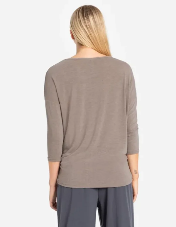 Langarmshirt - Dreiviertelärmel - beige