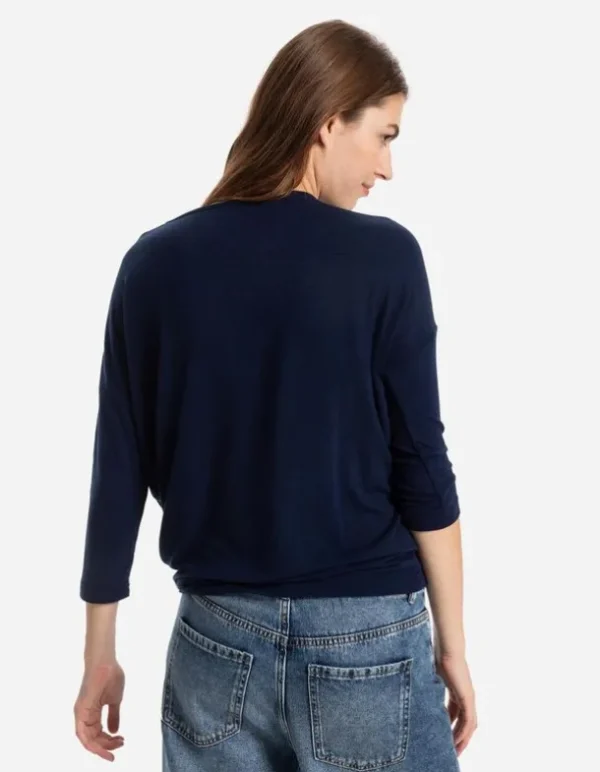 Langarmshirt - Dreiviertelärmel - dunkelblau