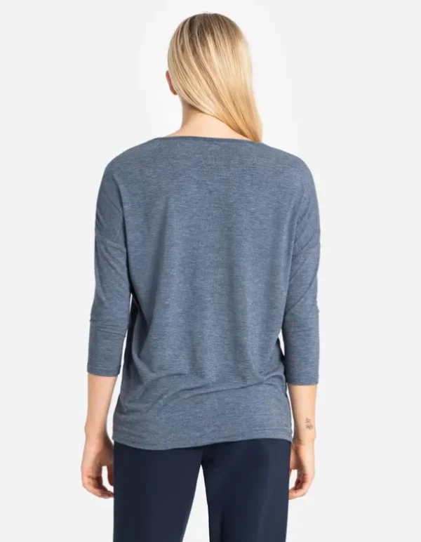 Langarmshirt - Dreiviertelärmel - türkis