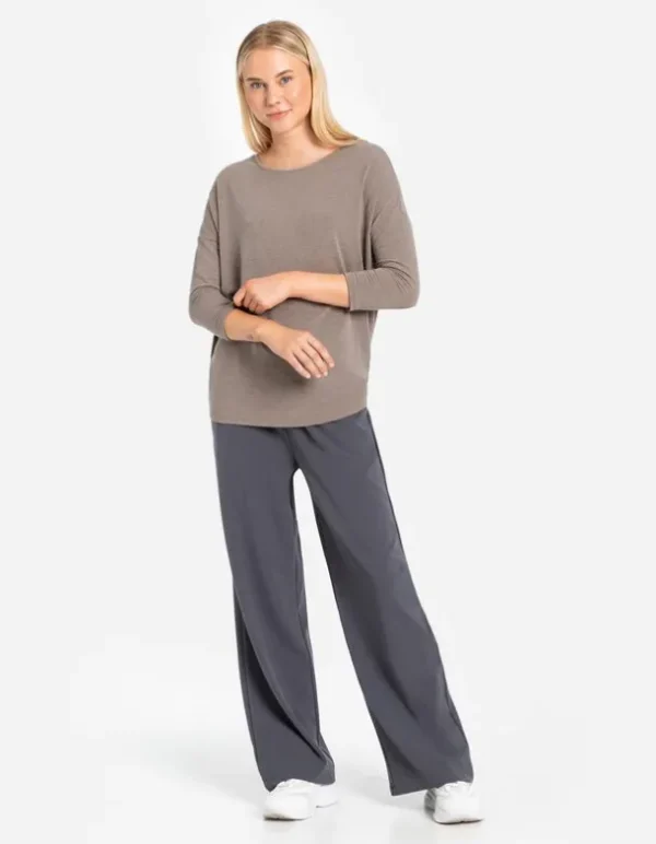 Langarmshirt - Dreiviertelärmel - beige