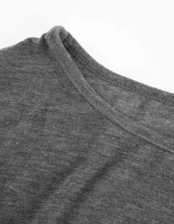 Langarmshirt - Dreiviertelärmel - dunkelgrau