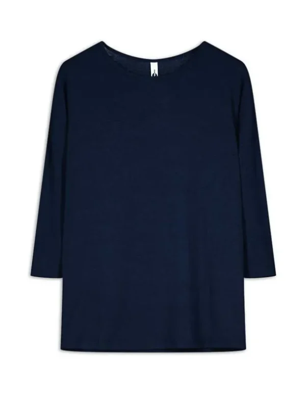 Langarmshirt - Dreiviertelärmel - dunkelblau