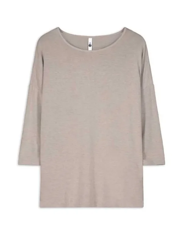 Langarmshirt - Dreiviertelärmel - beige