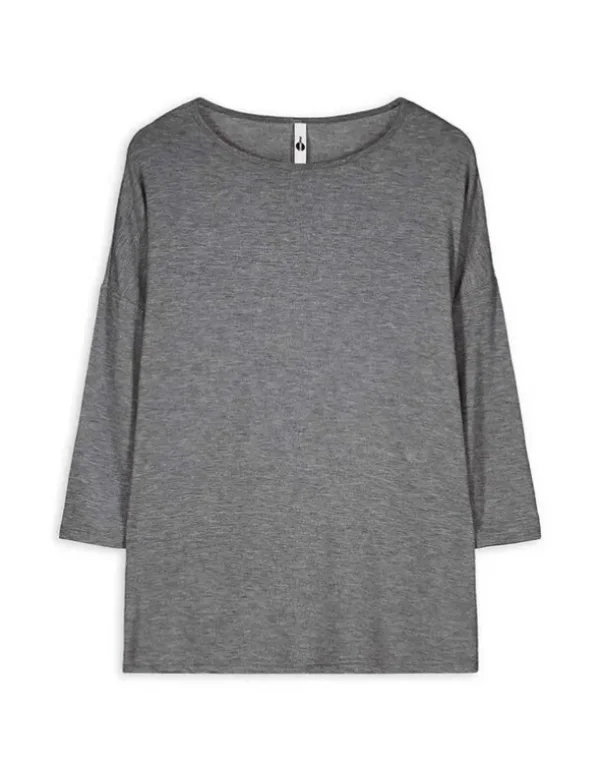 Langarmshirt - Dreiviertelärmel - dunkelgrau