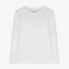 Langarmshirt - einfarbig - weiß