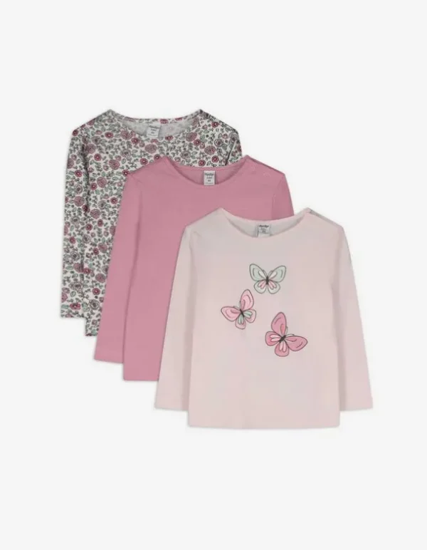Langarmshirt - 3er-Pack