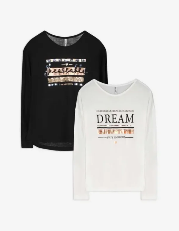 Langarmshirt - 2er-Pack