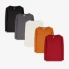 Langarmshirt - 5er-Pack