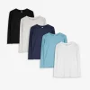 Langarmshirt - 5er-Pack