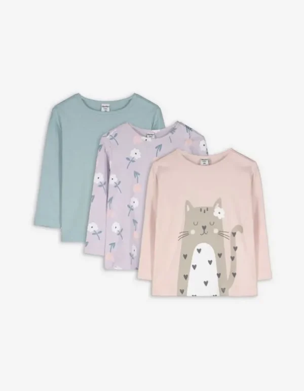 Langarmshirt - 3er-Pack