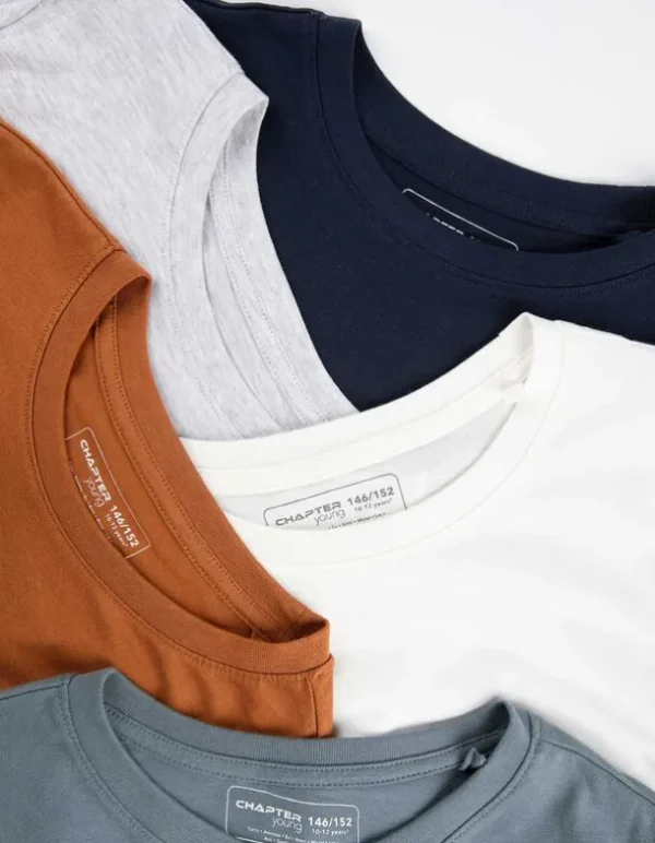 Langarmshirt - 5er-Pack