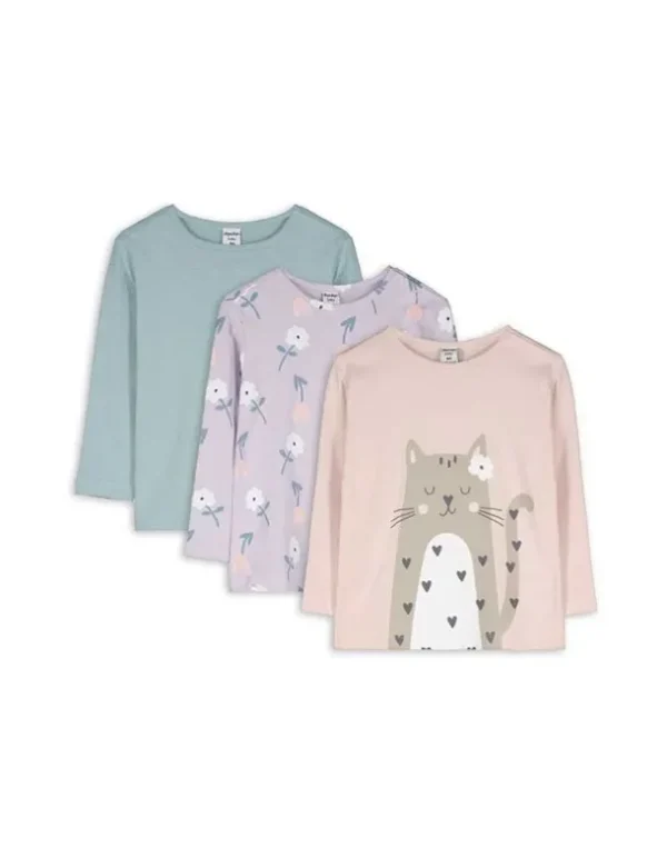 Langarmshirt - 3er-Pack