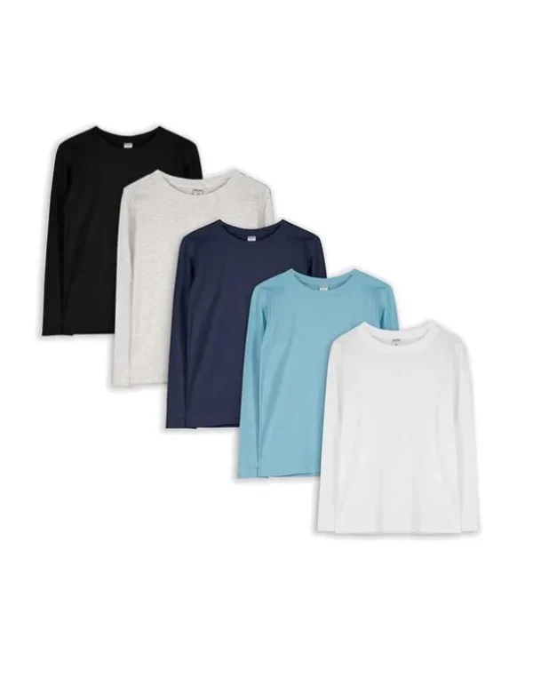 Langarmshirt - 5er-Pack