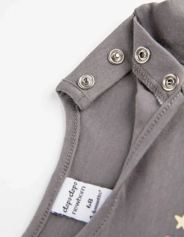 Langarmshirt - Frontprint - grau