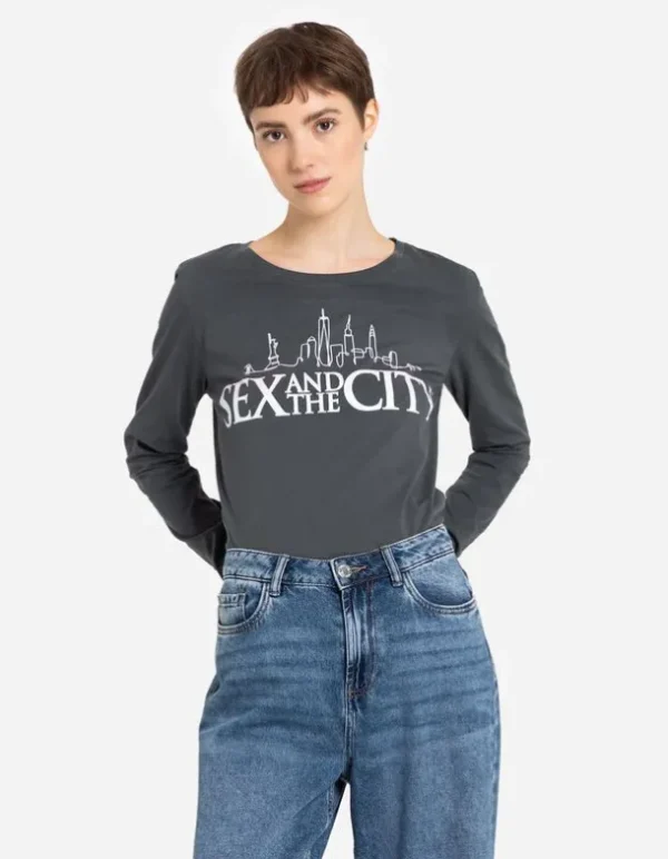 Langarmshirt - Glitzerprint