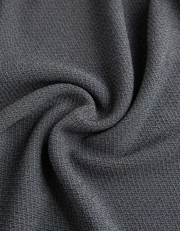 Langarmshirt - Glitzerstoff - dunkelgrau