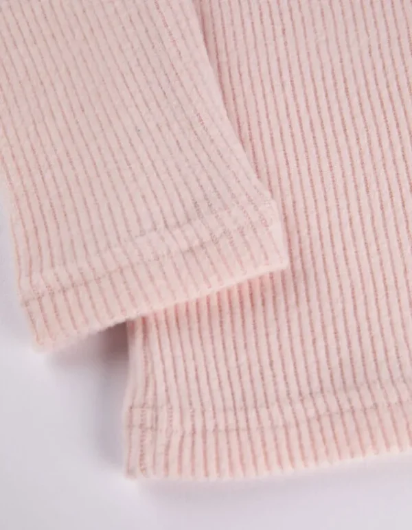 Langarmshirt - Häkelspitze - rosa