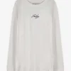 Langarmshirt - Oversized Fit - weiß
