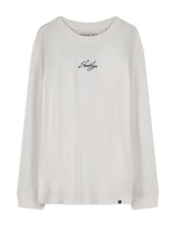 Langarmshirt - Oversized Fit - weiß