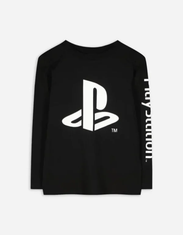 Langarmshirt - PlayStation - schwarz