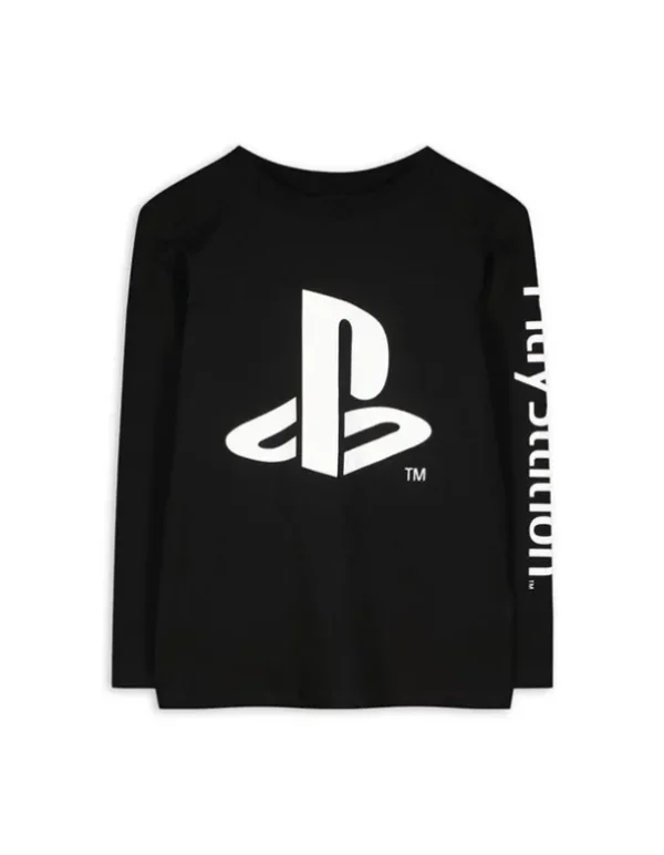 Langarmshirt - PlayStation - schwarz