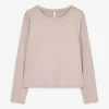 Langarmshirt - Slim Fit - beige
