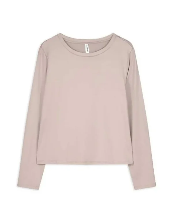 Langarmshirt - Slim Fit - beige