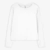 Langarmshirt - Slim Fit - weiß