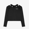 Langarmshirt - Soft-Touch - schwarz