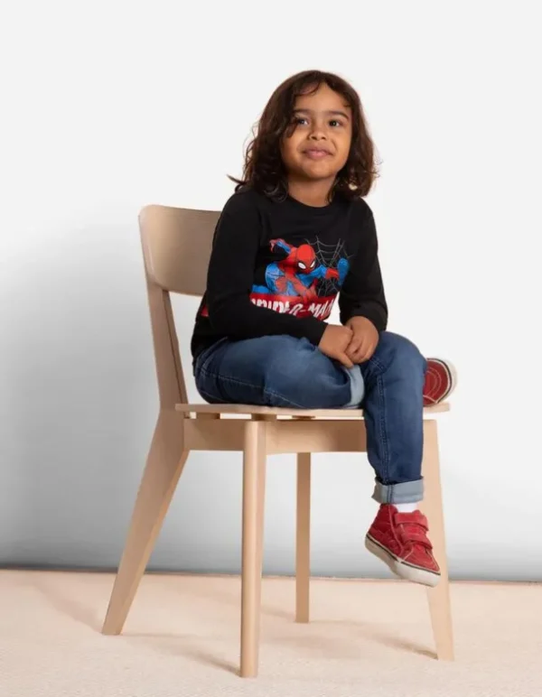 Langarmshirt - Spiderman - schwarz